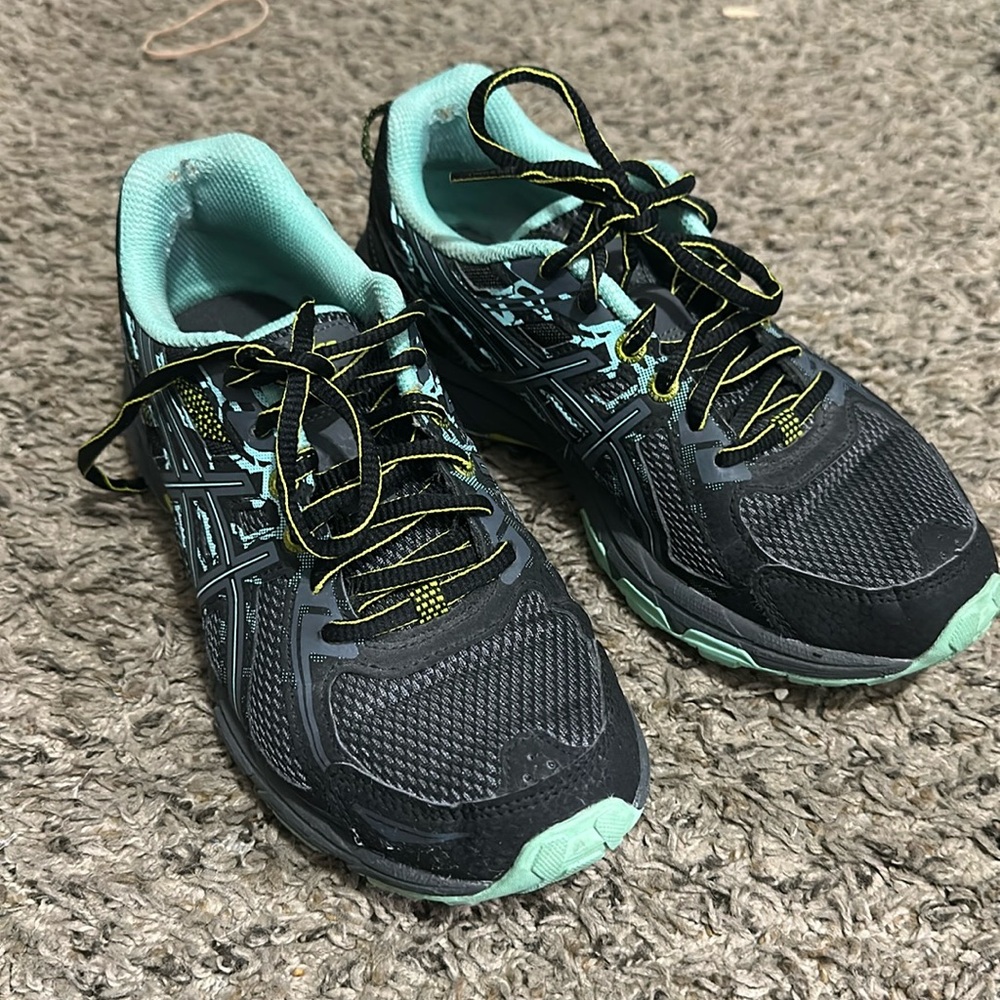 Asics Womens Gel Venture‎ 6 T7G7N Black Running Shoes Sneakers Size 6.5